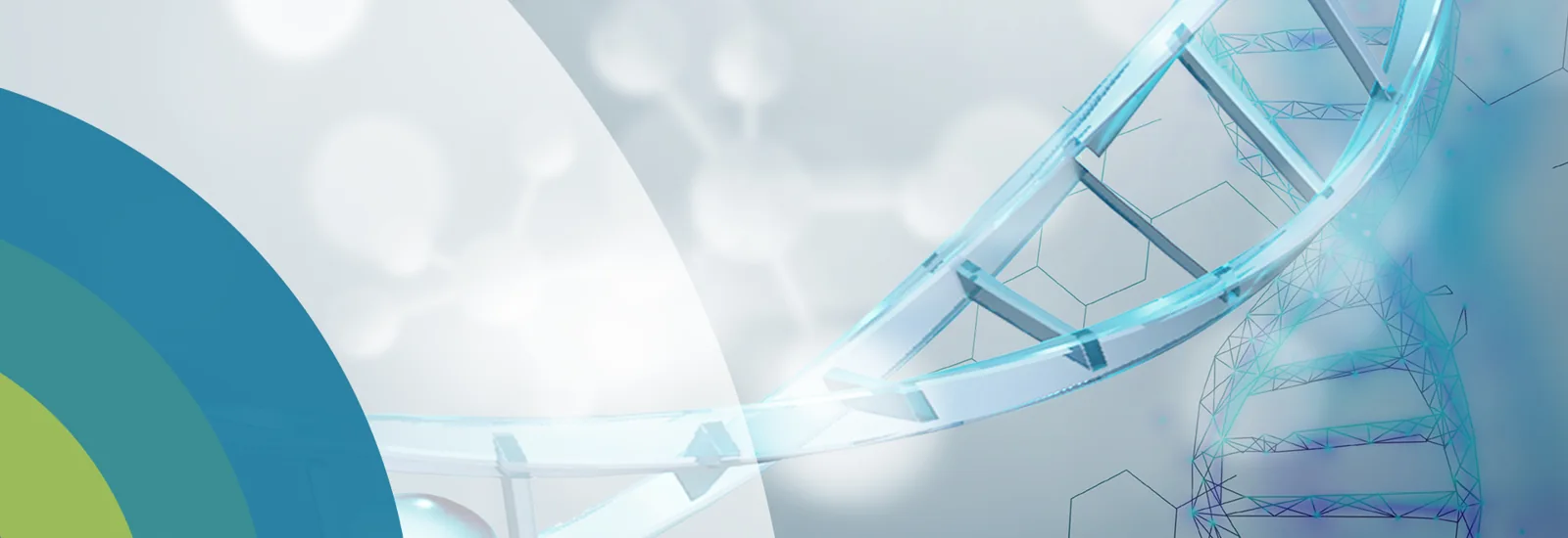DNA helix and geometric mesh artwork, from the original HMC website